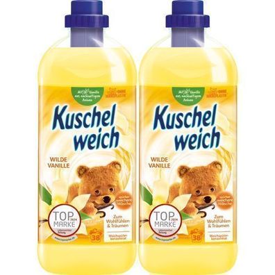 Kuschelweich Duftweichspüler Wilde Vanille 2x1l