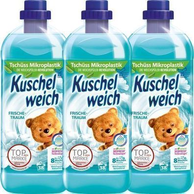 Kuschelweich Frischetraum Weichspüler 3x1L