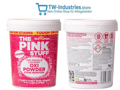 The Pink Stuff Waschpulver / Fleckenentferner Für Bunte Wäsche 1kg