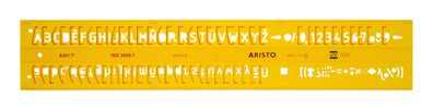 Aristo Schriftschablone gerade 7 mm ISO 3098-1/DIN 6776 H-Profil, Typ B