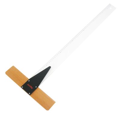 Aristo Reißschiene 70 cm mit Teilung, glasklares Plexiglas