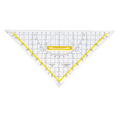 Aristo TZ-Dreieck 25 cm Griff lösbar, Facette, Tuschenoppen
