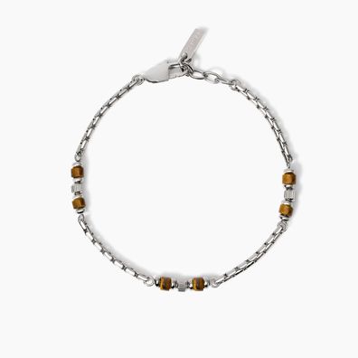 2 Jewels Venezianerkette 232633 Edelstahl, Tigerauge