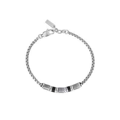 2 Jewels Armband Venezianer 232077 Edelstahl, Schwarz