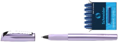 Schneider Set Tintenroller Ceod Shiny lilac/Tintenpatronen blau