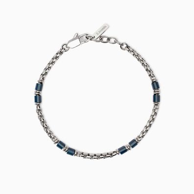 2 Jewels Armband Venezianer 232636 Edelstahl, Keramik, Blau