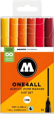 Molotow Acrylmarker One4All 127HS Hot Set