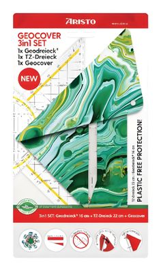 Aristo Geocover 3 in 1 Geo und TZ Dreieck Deep Blue je 1 x AR1552, AR1650/2