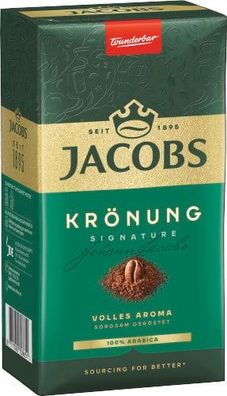 Jacobs Krönung 500 g gemahlen Aromatischer Röstkaffee mit Verwöhnaroma