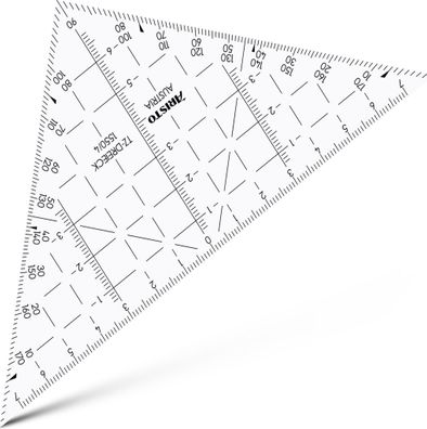 Aristo TZ-Dreieck 16 cm transparent, extrem biegsam, ohne Facette