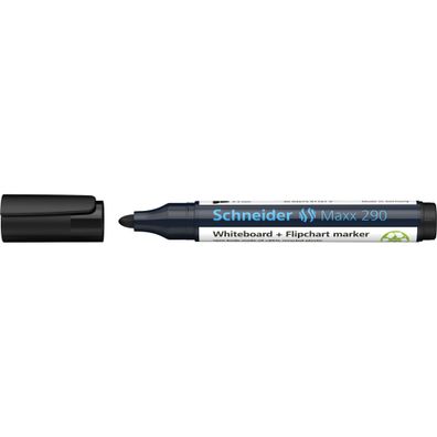 Schneider Whiteboard-Marker Maxx 290 schwarz, Rundspitze 2-3mm