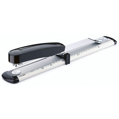 Novus Broschürenheftgerät B 17 mit extra großer Einlegetiefe, ichtgrau/schw