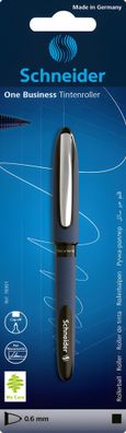 Schneider Tintenroller One Business 0.6 schwarz, Blisterkarte mit 1 Stück