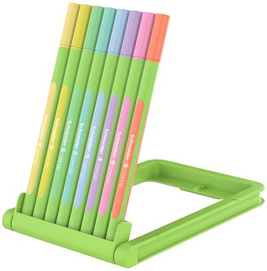 Schneider Fineliner Line-Up pastell 8er Stiftebox, farbig sortiert