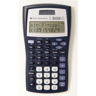 TI Schulrechner TI-30 X II S 2 Zeilen Display, Solar/Batterie