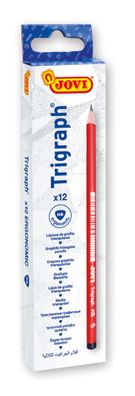 Jovi Trigraph Dreikant Bleistifte 12er Schachtel, Härtegrad HB