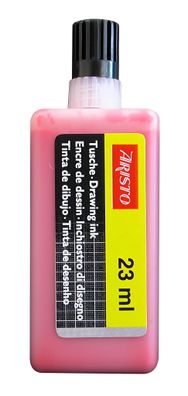 Aristo Zeichentusche 23 ml rot, hohe Deckkraft