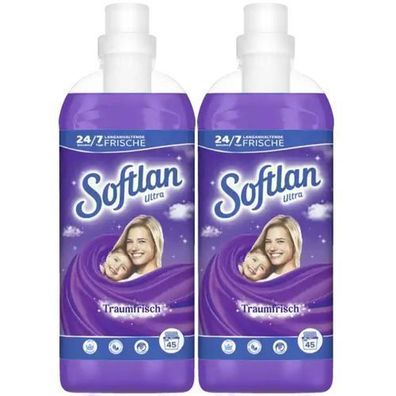 Softlan Traumfrisch 3D Weichspüler für 90 Wäschen - Hochwertige Textilpflege