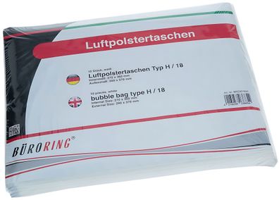 Luftpolstertasche H 18/H Innenmaß: 270x360mm weiß