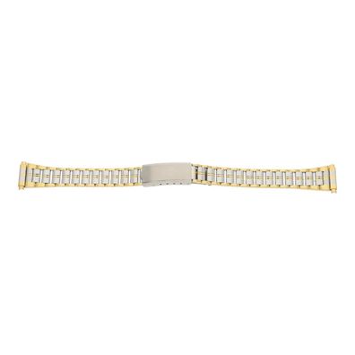 JuwelmaLux Uhrband Edelstahl teil PVD gold beschichtet JL28-10-1039