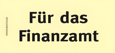 Bizstix Haftnotizen "Für das Finanzamt " - 75 x 35 mm, 5x 100 Blatt