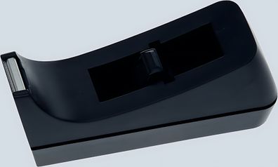 Büroring Klebefilm-Tischabroller aus Kunststoff, ngefüllt, schwarz,