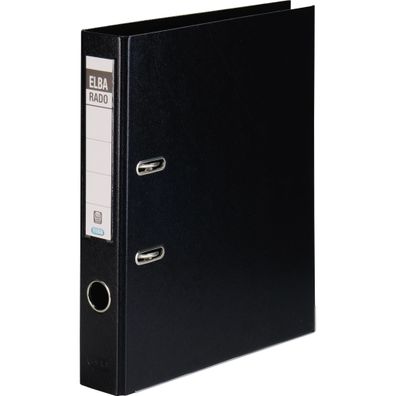 ELBA Ordner "rado plast" A4, PVC, Rückenbreite 5 cm, schwarz