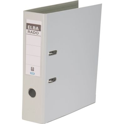 ELBA Ordner "rado plast" A4, PVC, Rückenbreite 8 cm, grau