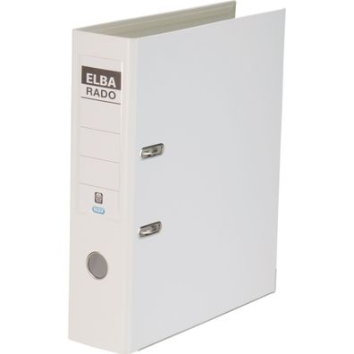 ELBA Ordner "rado plast" A4, PVC, Rückenbreite 8 cm, weiß
