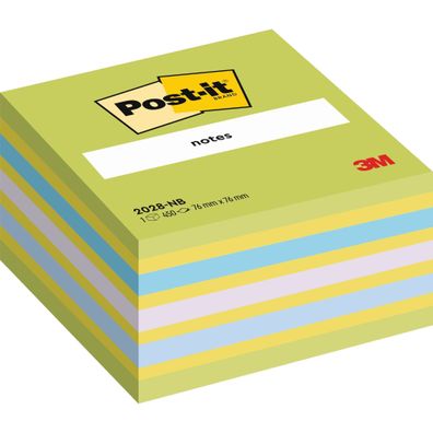 Post-it Haftnotiz-Würfel - 76 x 76 mm, neonblau