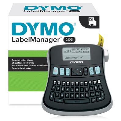 Dymo Beschriftungsgerät Labelmanager 210D D1 Bänder 12 mm 132 Zeichen