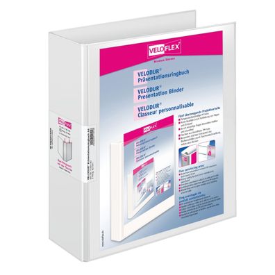 Veloflex Präsentationsringbuch Velodur A4 2-D-Ring-Mechanik 50 mm