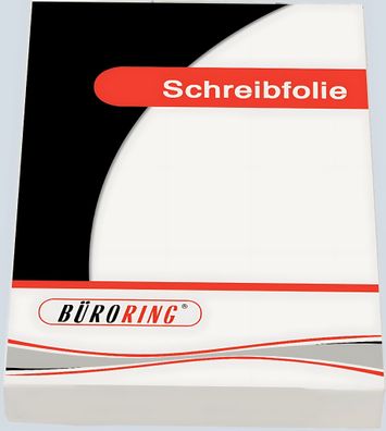 Büroring Schreibfolie, Standard A4, 100my, glasklar, transparent