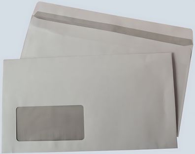 Büroring Kompaktbrief, Selbstklebend, weiß, mit Fenster, 125 x 229mm