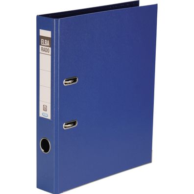 ELBA Ordner "rado plast" A4, PVC, Rückenbreite 5 cm, blau