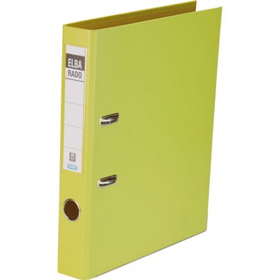ELBA Ordner "rado plast" A4, PVC, Rückenbreite 5 cm, gelb