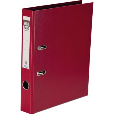 ELBA Ordner "rado plast" A4, PVC, Rückenbreite 5 cm, rot