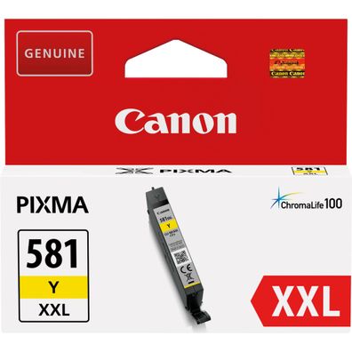 Tintenpatrone CLI-581XXL Y, gelb für PIXMA TR7550, TR8550, TS6150,