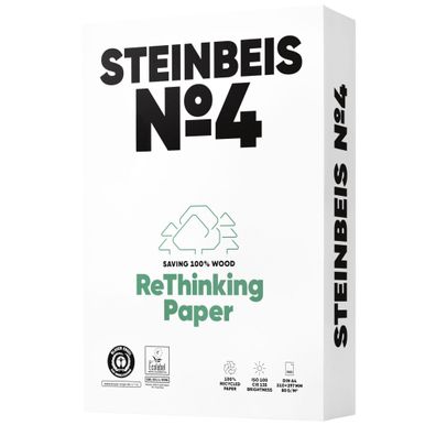 Steinbeis EvolutionWhite Kopierpapier A4 80g 100er weiße Recycling