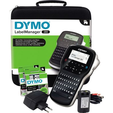 DYMO Beschriftungsgerät Labelmanager 280D Kofferset mit Netzteil
