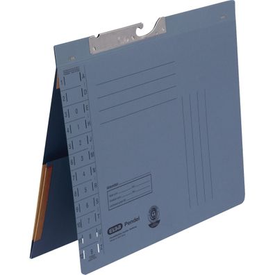 ELBA Pendelhefter A4, aus 320 g/m² Amtsheftung und Dehntasche blau