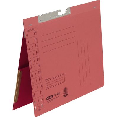 ELBA Pendelhefter A4, aus 320 g/m²Amtsheftung und Dehntasche rot