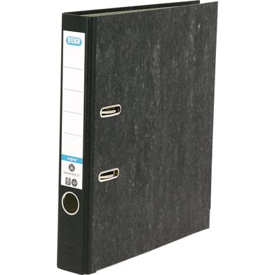 ELBA Ordner "smart Original" Wolkenmarmor, Rückenbreite 5 cm, schwarz