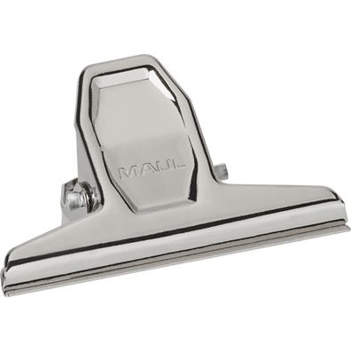 Briefklemmer 75mm breit 20mm Klemmweite silber