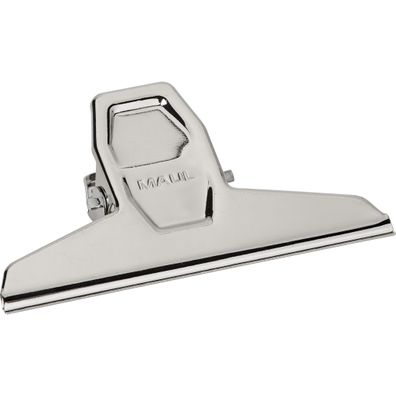 Briefklemmer 125mm breit 30mm Klemmweite silber