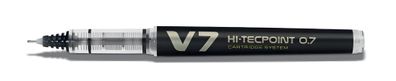 Tintenroller Hi-Tecpoint V7, 0,4mm, schwarz, Kappenmodell, mit Flüssig