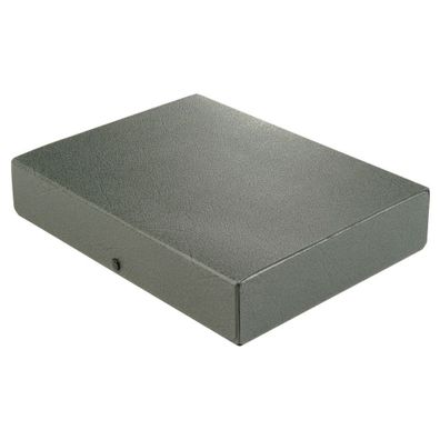 Dokumentenmappe A4, 1,4 mm starker Hartpappe (RC), 6 cm schwarz
