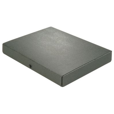 Dokumentenmappe A4, 1,4 mm starker Hartpappe (RC), 4 cm schwarz