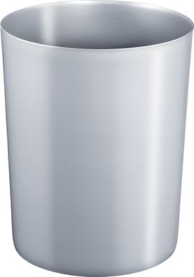 Sicherheitspapierkorb, Kunststoff, 13 Liter, silber