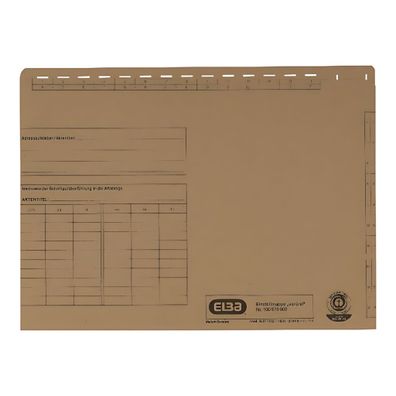 ELBA Einstellmappe A4, aus 230 g/m² Natronkarton naturbraun